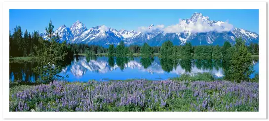 Wyoming - tableau paysage montagne