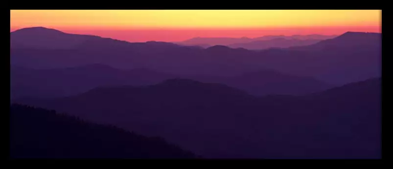 Dome de Clingman - tableau paysage montagne