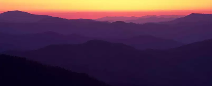 Dome de Clingman - tableau paysage montagne