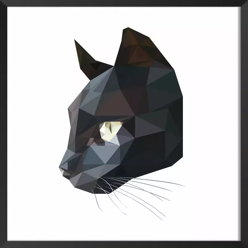 Chat noir - graphisme animaux