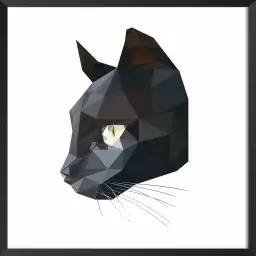 Chat noir - graphisme animaux