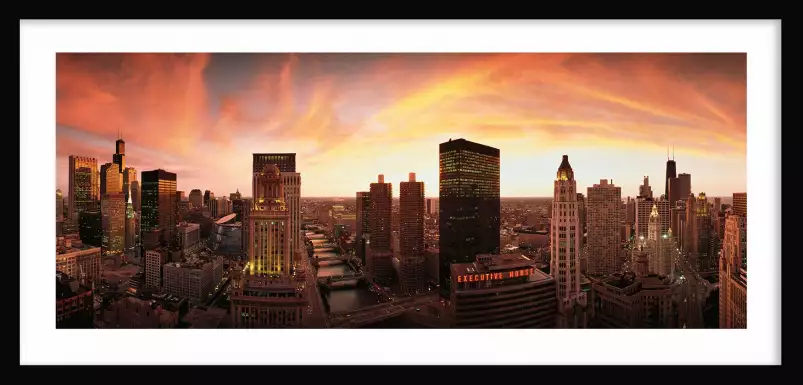 Skyline Chicago - affiche ville