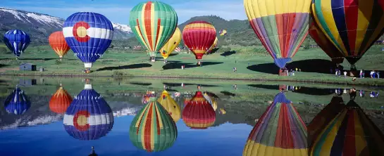 Montgolfières Colorado - paysages été