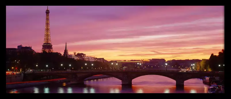 La Tour Eiffel et La Seine - tableau paris