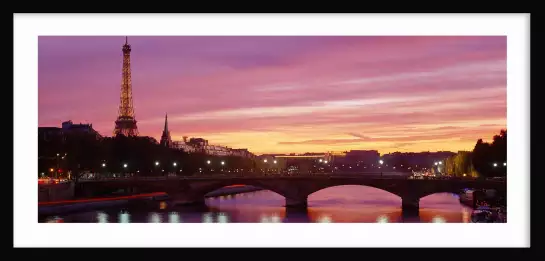 La Tour Eiffel et La Seine - tableau paris