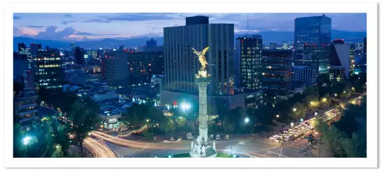 Monument El Angel à Mexico - affiche ville