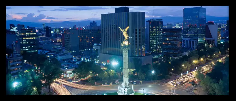 Monument El Angel à Mexico - affiche ville