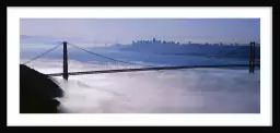 Brouillard sur le Golden Gate Bridge - affiche ville