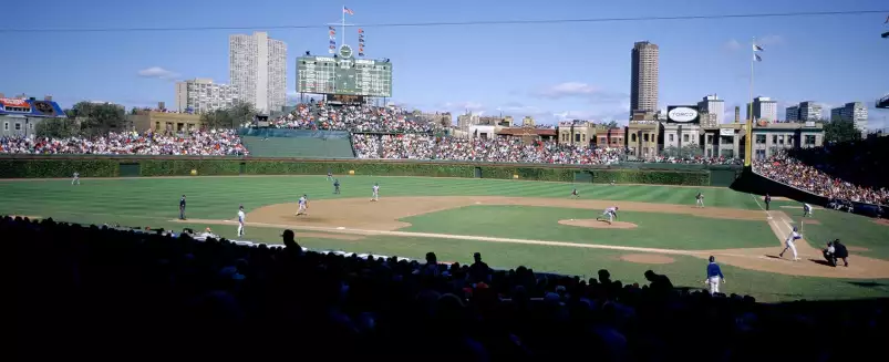 Baseball à Chicago - affiche de sport