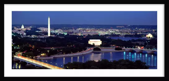 Grand angle sur Washington - affiche ville