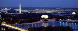 Grand angle sur Washington - affiche ville