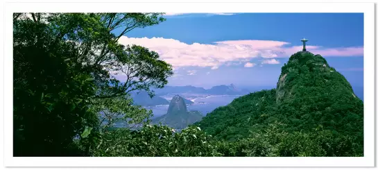 Le Corcovado à Rio De Janeiro - affiche nature