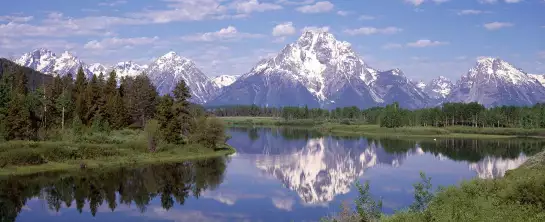 Parc national du Wyoming - tableau montagne