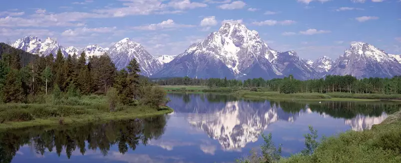 Parc national du Wyoming - tableau montagne