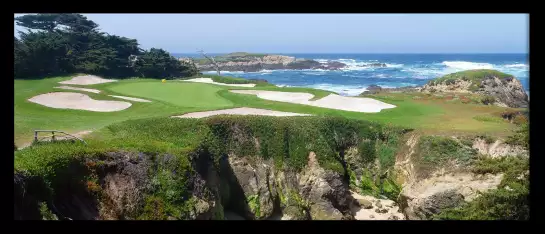 Terrain de golf à Pebble Beach - tableaux bord de mer