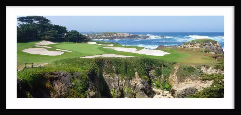 Terrain de golf à Pebble Beach - tableaux bord de mer