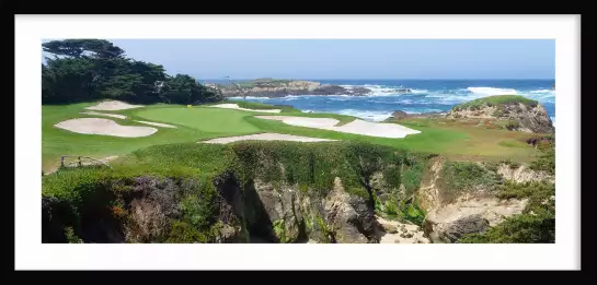 Terrain de golf à Pebble Beach - tableaux bord de mer