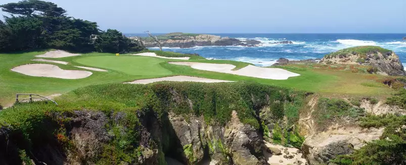 Terrain de golf à Pebble Beach - tableaux bord de mer