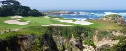 Terrain de golf à Pebble Beach - tableaux bord de mer