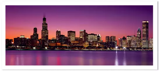 Crépuscule sur Chicago - poster ville