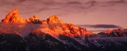 Lever du soleil sur le Wyoming - poster montagnes