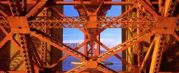 Golden Gate Bridge California - affiche style industriel