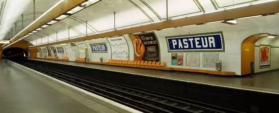 Metro Pasteur - poster paris