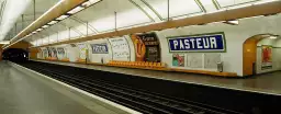 Metro Pasteur - poster paris