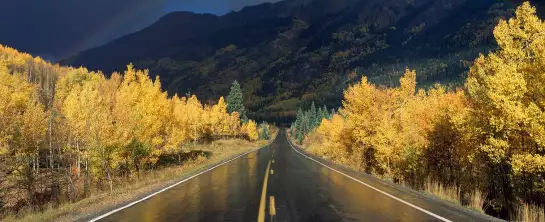 Million Dollar Highway CO - paysages d'automne