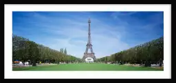 Pelouse sous la Tour Eiffel - poster paris