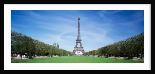 Pelouse sous la Tour Eiffel - poster paris