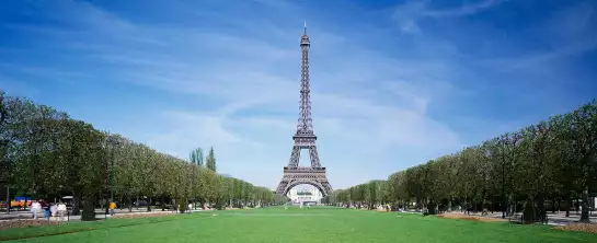 Pelouse sous la Tour Eiffel - poster paris