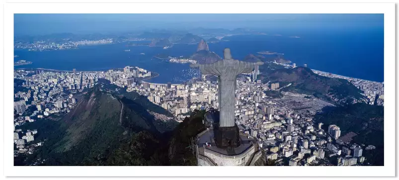 Rio De Janeiro au Brésil - affiche ville