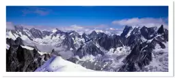 Chaîne du Mont Blanc - paysage hiver