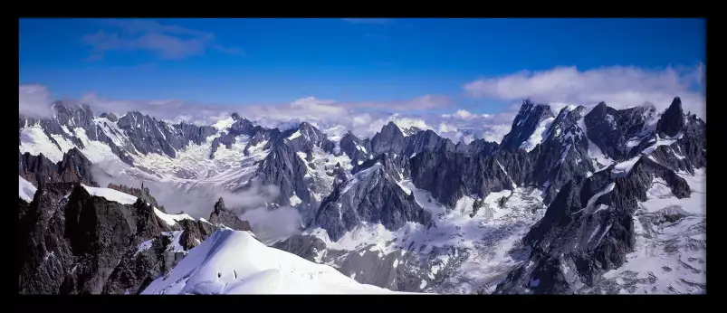 Chaîne du Mont Blanc - paysage hiver