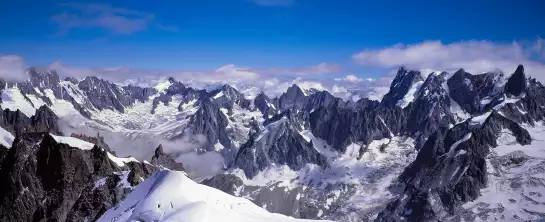 Chaîne du Mont Blanc - paysage hiver