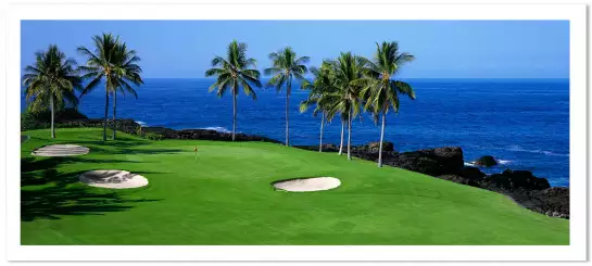 Kona Country Club Ocean Course à Hawaii - tableau bord de mer