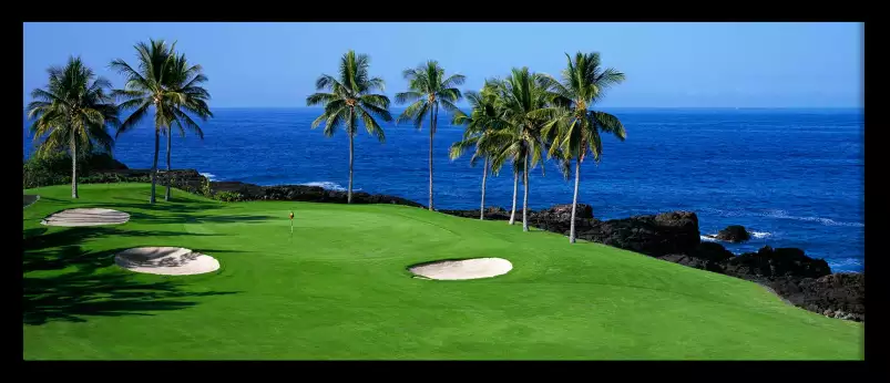 Kona Country Club Ocean Course à Hawaii - tableau bord de mer