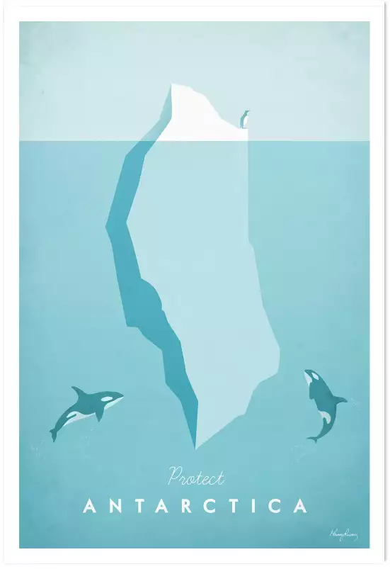 Antarctica vintage - tableau paysage