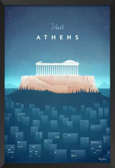 Athenes vintage - affiche ville