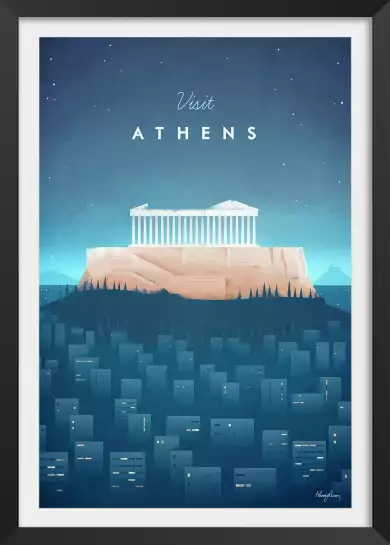 Athenes vintage - affiche ville