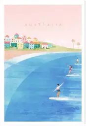 Australie vintage - tableau paysage