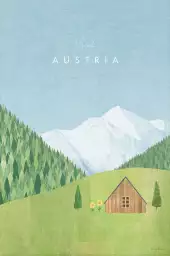 Autriche vintage - tableau paysage