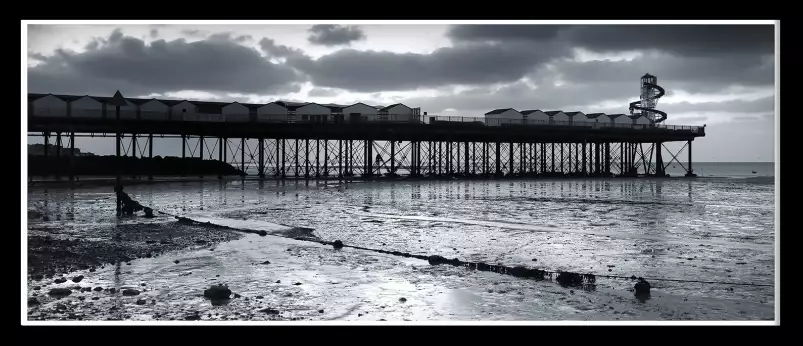 Le pont de Brighton Pier - tableau plage