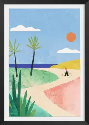 Beach Girl - tableau paysage