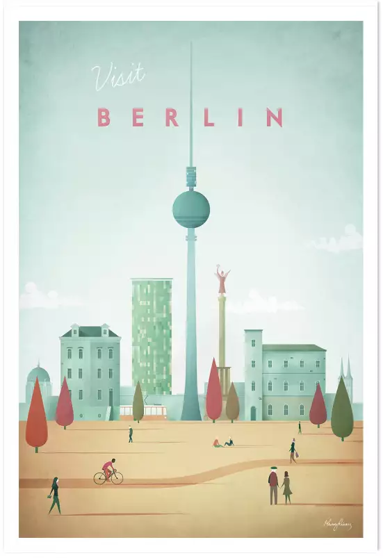 Berlin vintage - poster architecture