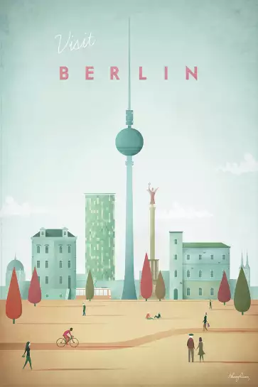 Berlin vintage - poster architecture