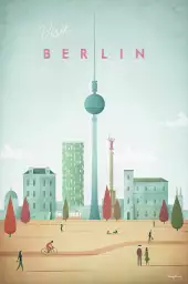 Berlin vintage - poster architecture