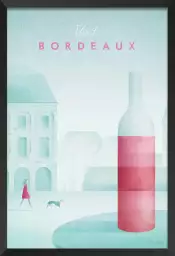 Bordeaux vintage - poster architecture