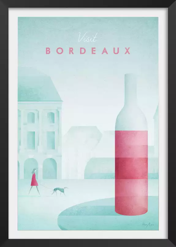 Bordeaux vintage - poster architecture